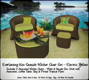 Seaside Wicker Chair Set